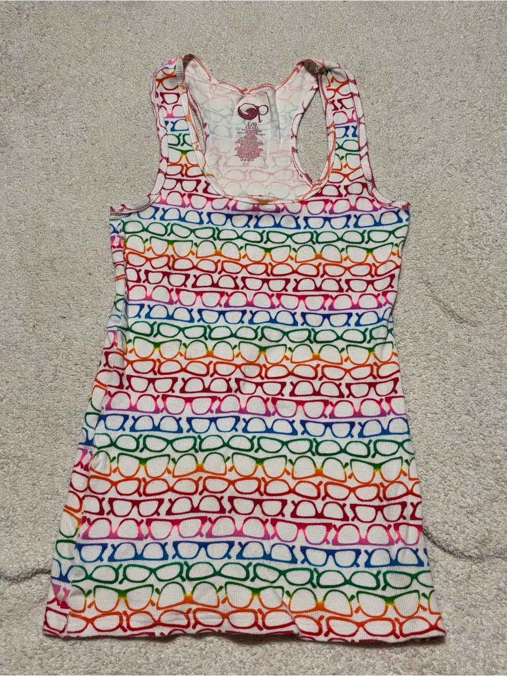 OP Women's Multicolor Sunglasses Stripe Racerback Tank